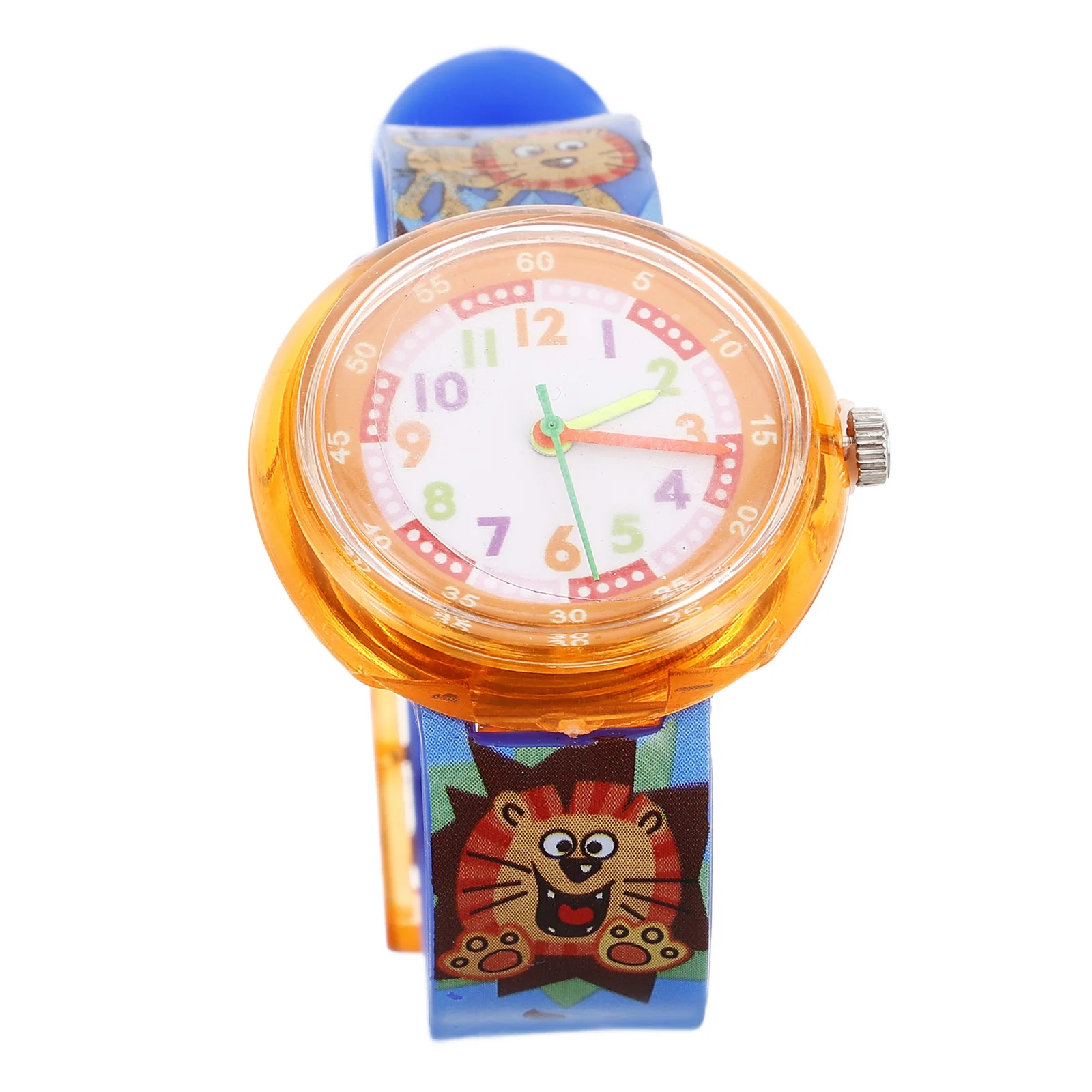 قطعة واحدة من ساعة كارتون بحركة كوارتز دقيقة وحزام مريح وتصميم رائع هدية مثالية لعيد الميلاد