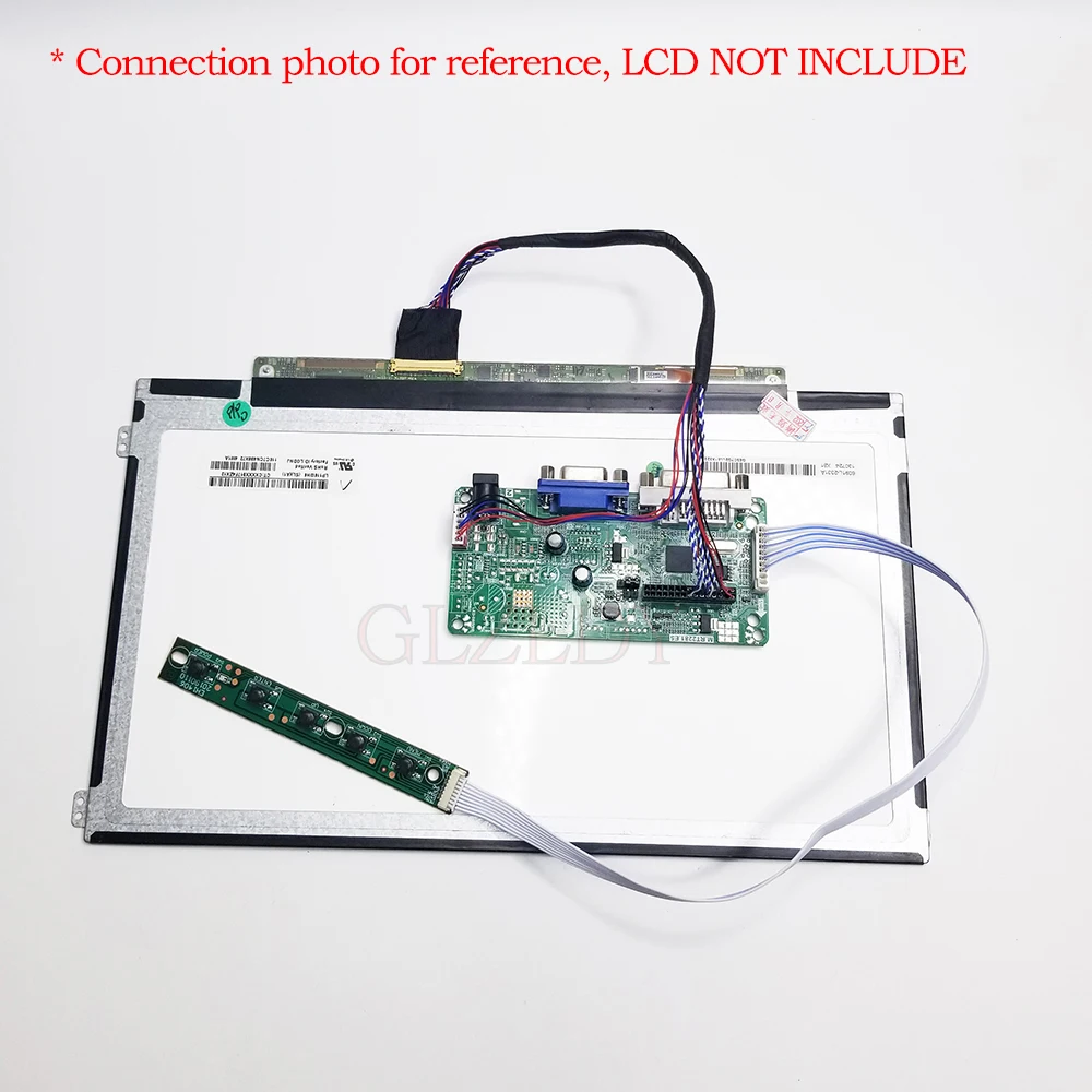 وحدة تحكم بشاشة إل سي دي مجلس DVI + VGA ل N140B6-L02 N140B6-L06 N140BGE-L12 N140BGE-L21 LP156WH2 B140XW01 1366x768 شاشة LED لوحة ال سي دي