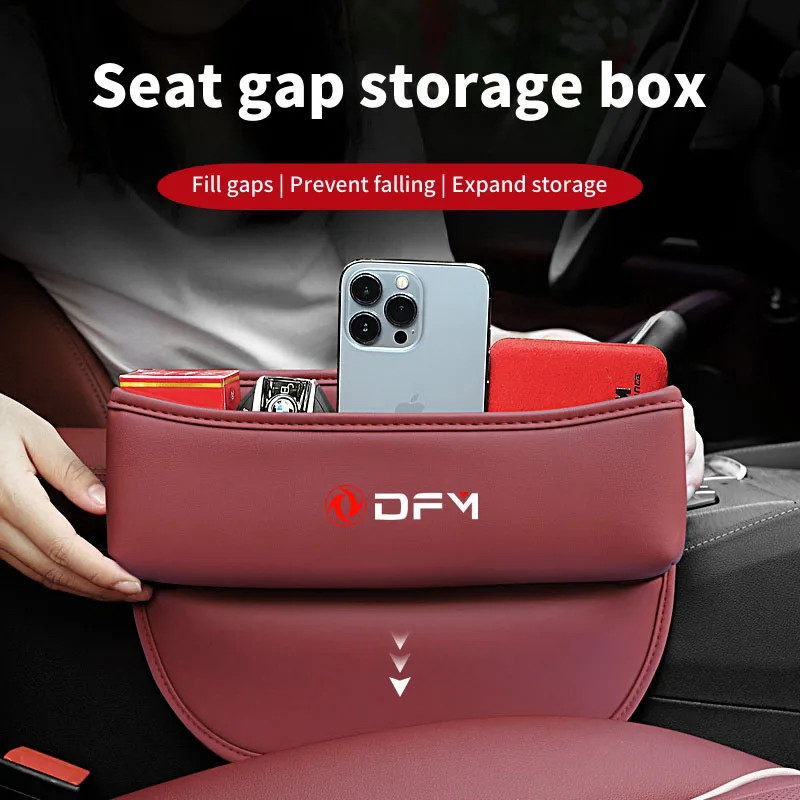 

For Dongfeng DFM Aeolus ax3 k01 Ax5 580 h30 c31 ax7 AX4 Leather Car Seat Gap Crevice Slot Storage Box Organizer Auto Accessories