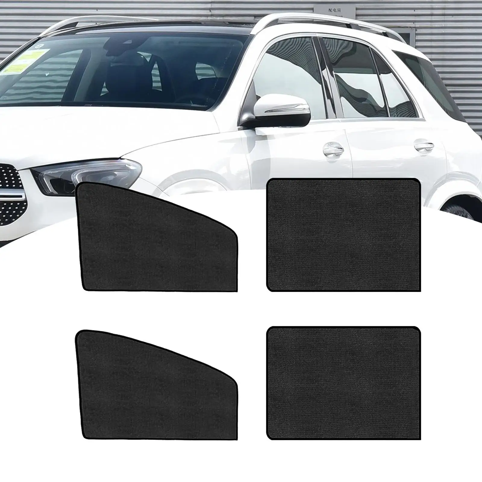 Car Window Sunshade Magnetic Summer Black Protection Automotive Interior