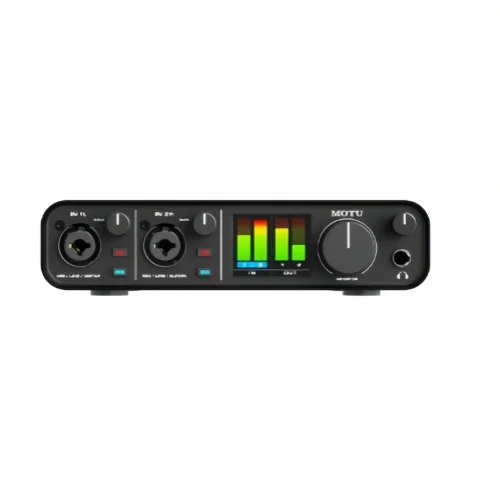 MOTU M2 2-in / 2-out USB audio interface Measured 120 dB dynamic range on outputs for superb analog sound