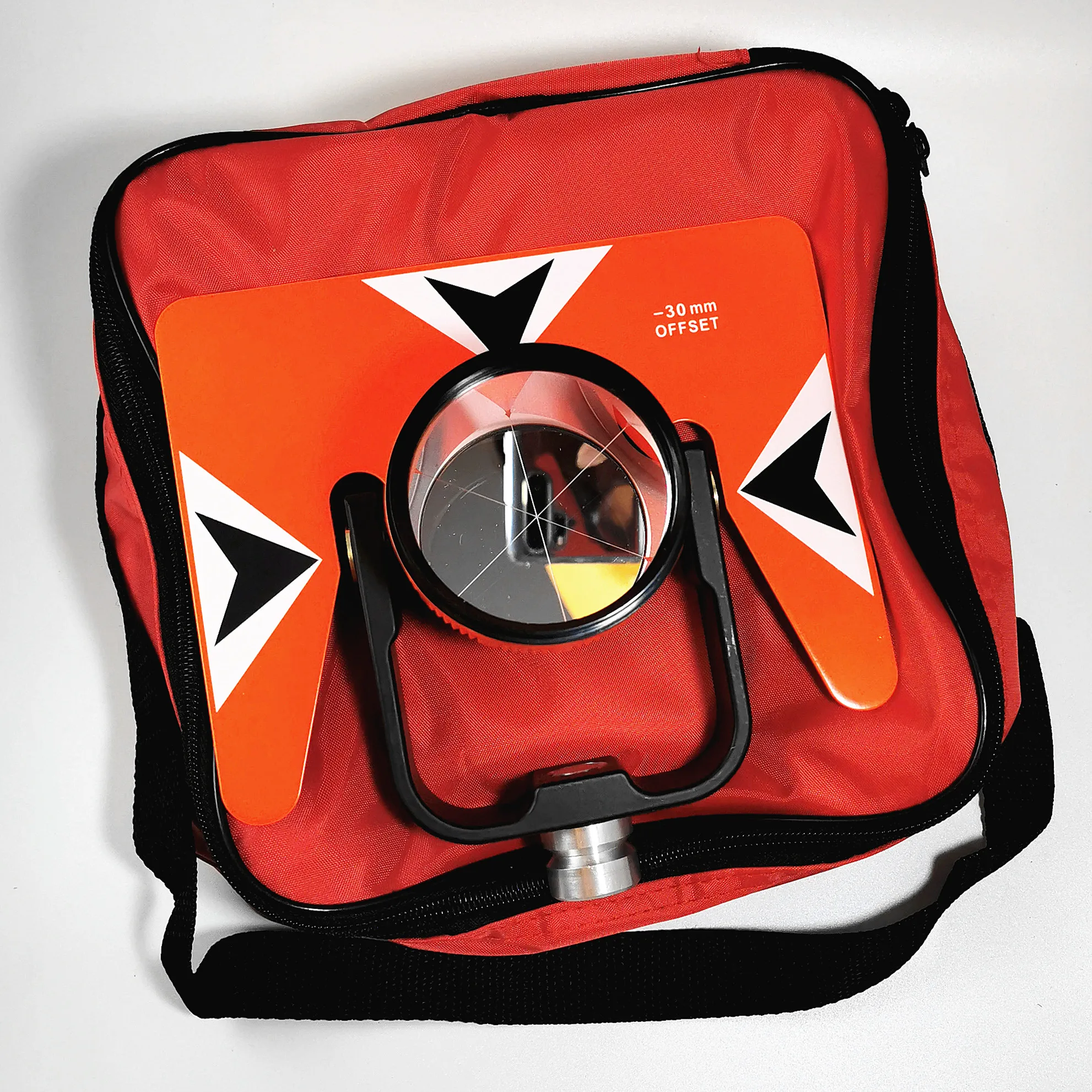 NEW ALL METAL RED PRISM SET WITH BAG FOR TOTAL STATION SURVEYING