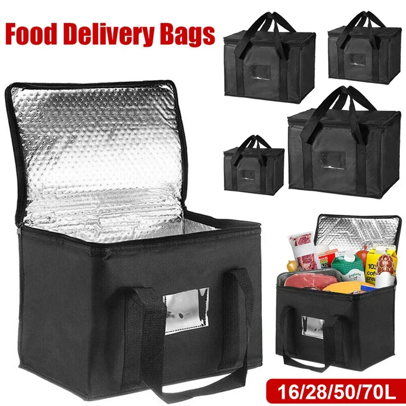 

New Insulated Lunch Bags Food Storage Container Convenient Takeaway Delivery Tote Pouch Durable High Quality Warm Cold Bag