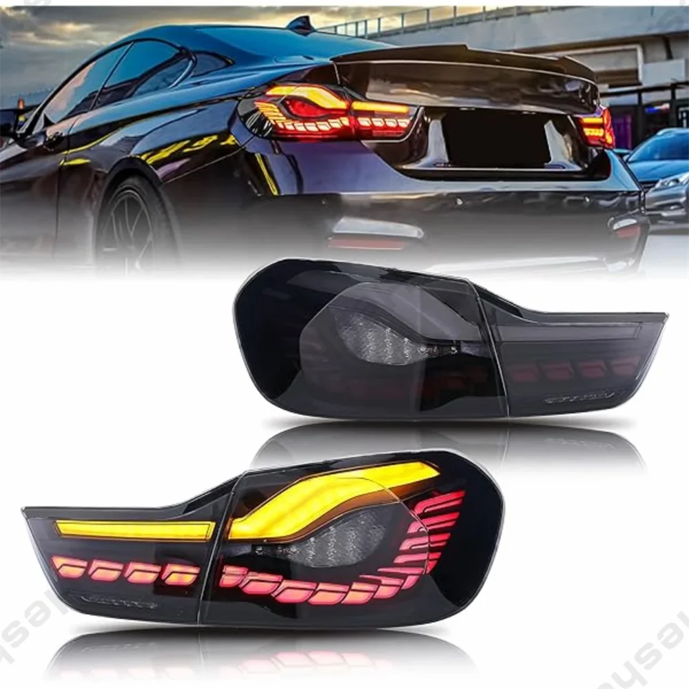 Pair LED Taillight For BMW M4 420i 428i 430i 435i 440i 4 Series F32 F82 F33 F83 2014-2020 GTS OLED Style Full Dynamic Taillamp