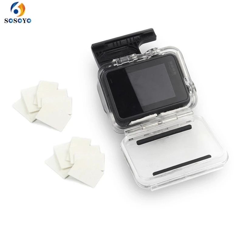 60pcs Anti-fog Inserts Waterproof Case Anti-fogging Tablets For Gopro 10 9 8 7 6 5 4 SJCAM DJI Osmo Action Camera Accessories
