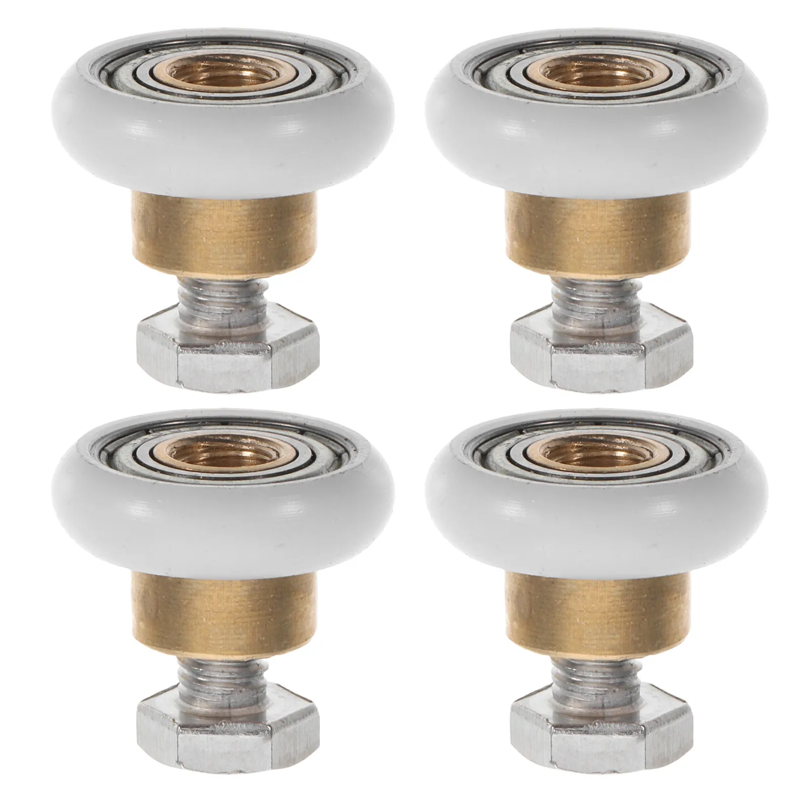 4Pcs Silent Glass Door Pulley for Bathroom Shower Room Sliding Door Rollers Smooth Quiet Operation Replacement Parts
