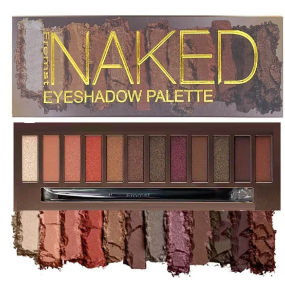 12 Colors Naked Heat Eyeshadow Palette a Perfect Halloween Makeup Gift for Your Best Friend and Partner