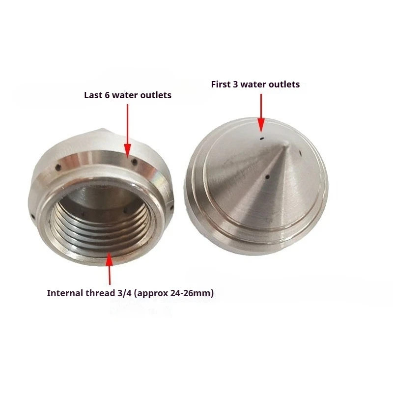 3/8" 1/2" 3/4" M22 CHISEL POINT NOZZLE Sewer Jetter Nozzle High Pressure Drain Jetter Hose Nozzle with Stainless Steel 5000 PSI