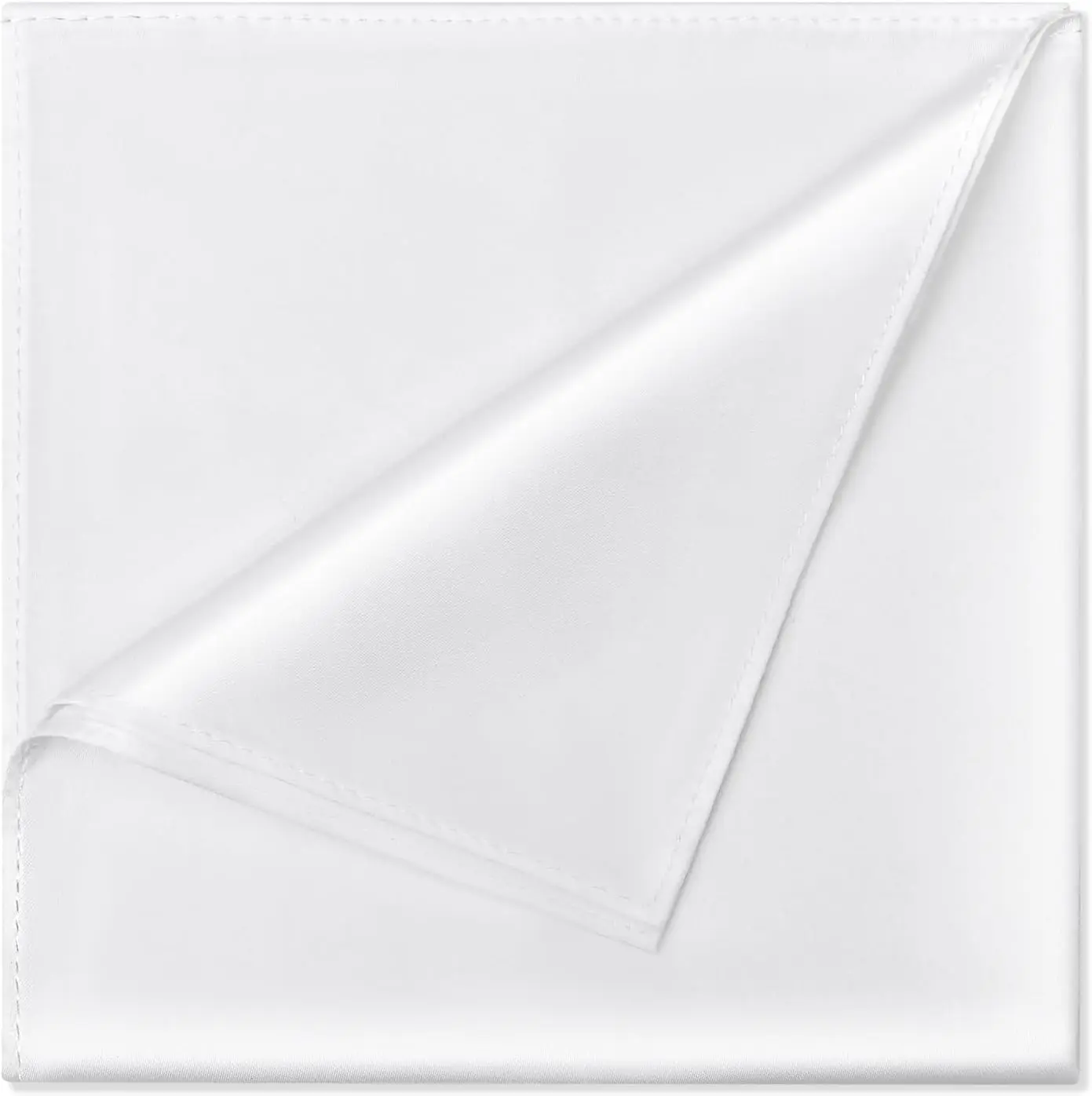 

Elegant Men's Satin Pocket Square, Vegan Silk Handkerchief for Suits
