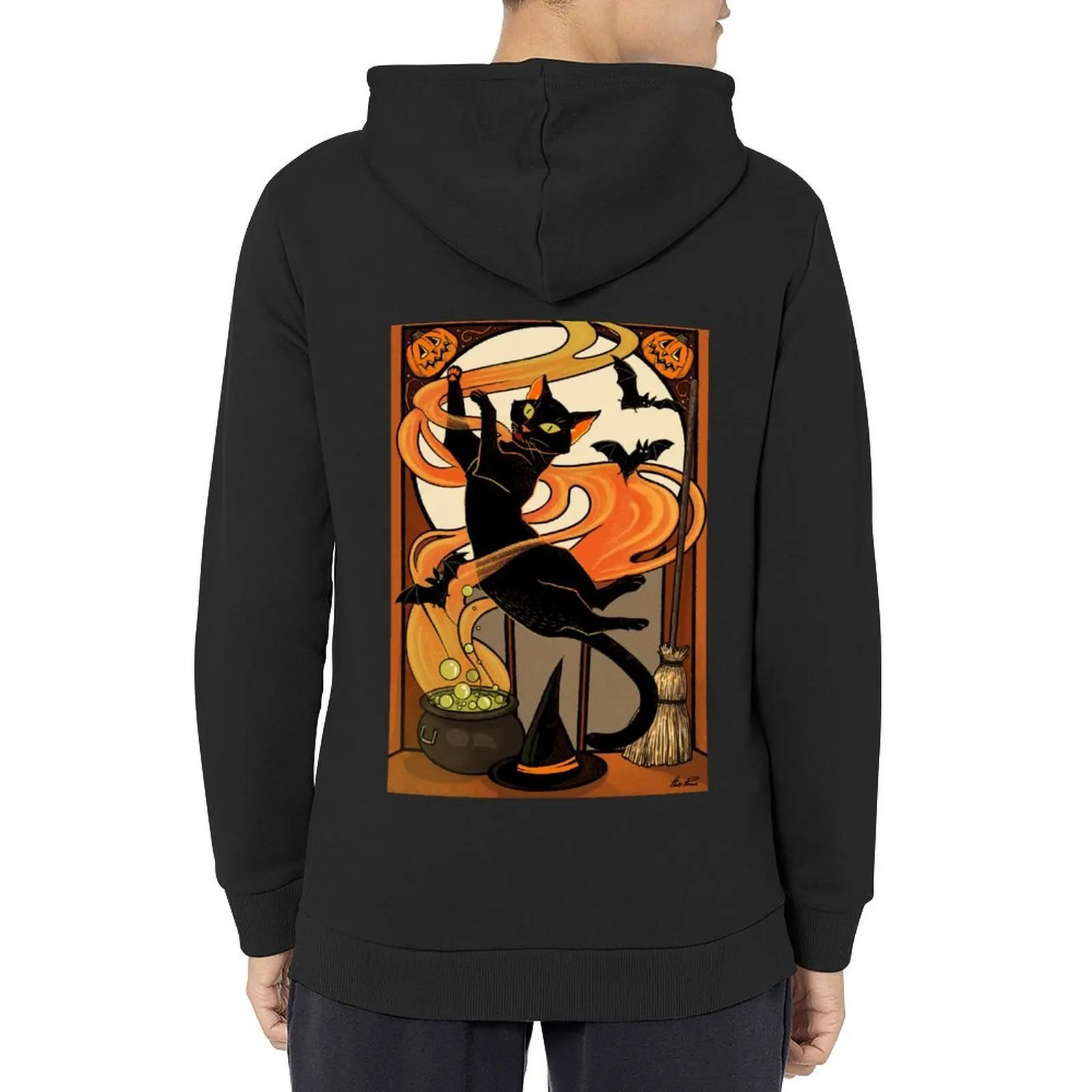 

Th witches familiar Hoodie men's coat autumn new products men's clothing men clothes japanese hoodie