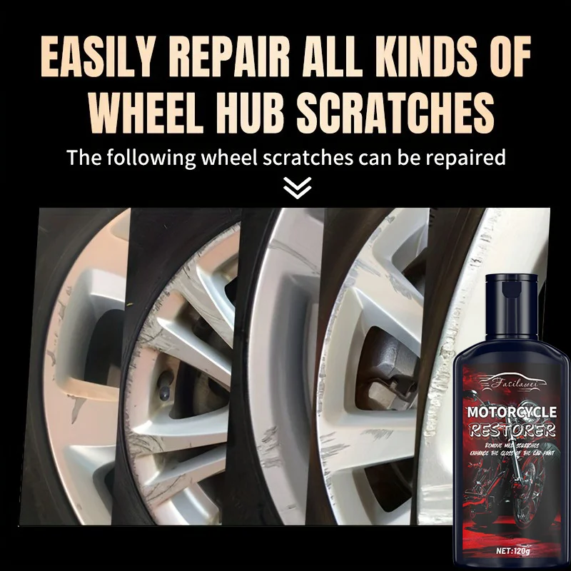 معجون تجديد الخدوش لمحور عجلة الدراجة النارية، معجون إصلاح خدوش محور العجلة - إصلاح الخدوش بسهولة، استعادة اللمعان