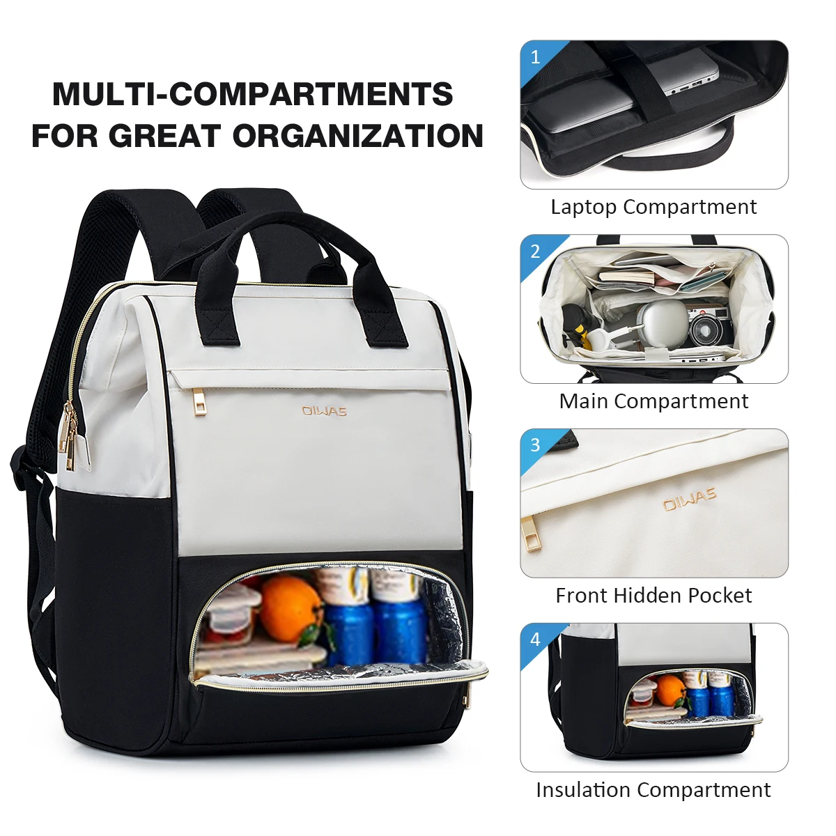OIWAS Kadınlar için Öğle Yemeğ - Laptop Backpack 15.6 incelemesi ve fiyatı
