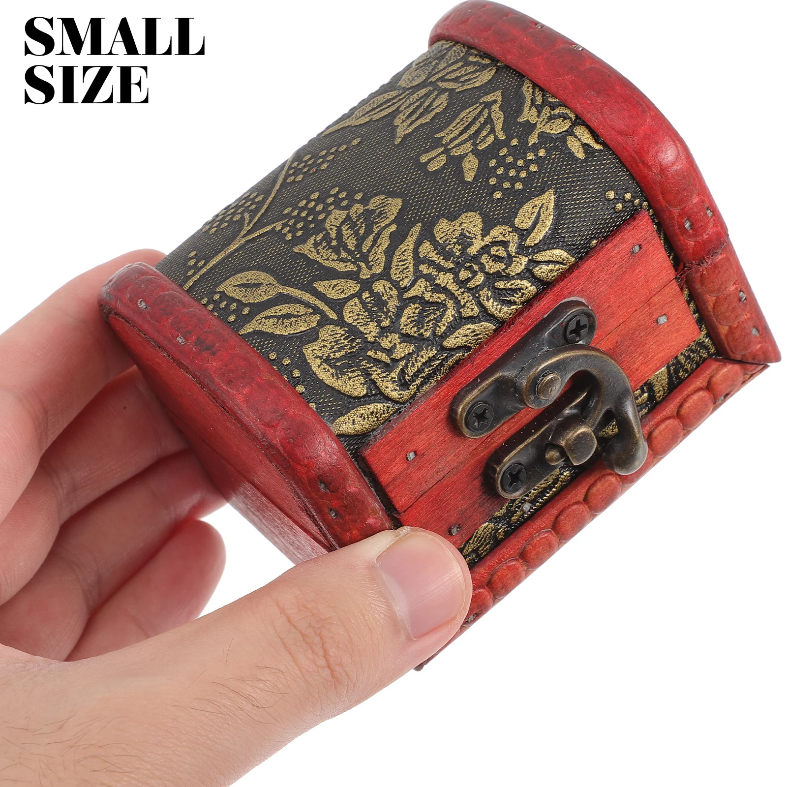 クリスマスキャンディボックス木製レトロ収納ミントチョコレートジュエリーパーティーの記念品ヴィンテージ木製クラフトギフトコンテナ