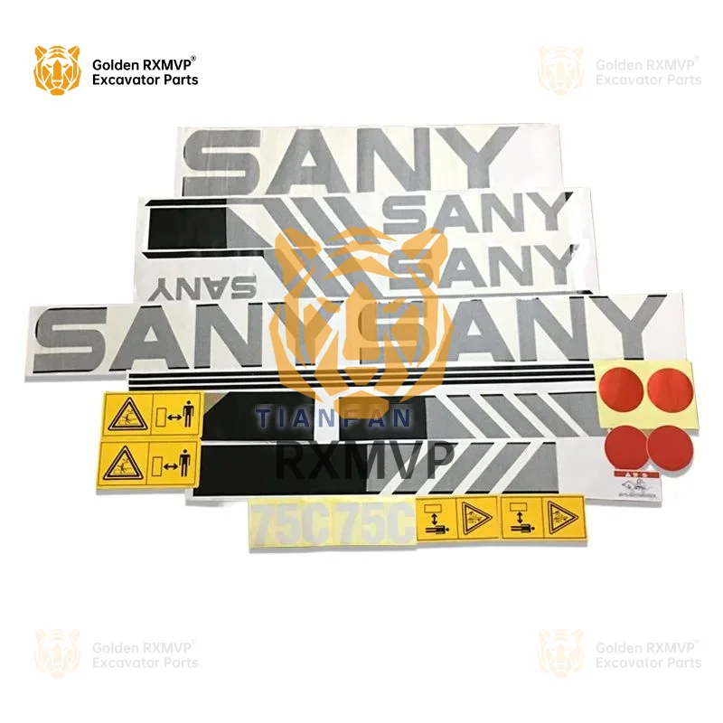 

For Sany Full car label stickerSY75 95 115/135/215/235/285/335-8-8SSide door Excavator