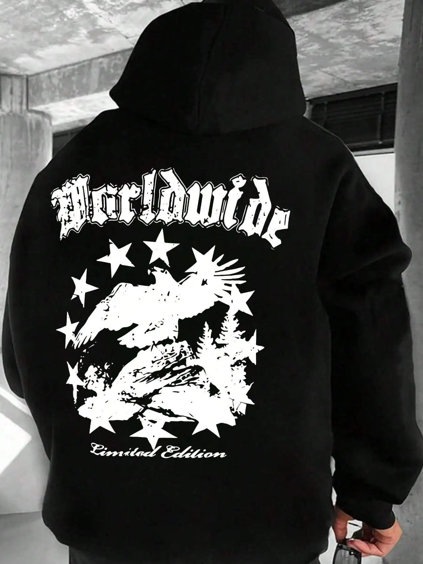 

New High Quality Men's Streetwear, Graphic Print Fashionable Cotton Soft Outdoor Sports Hoodie