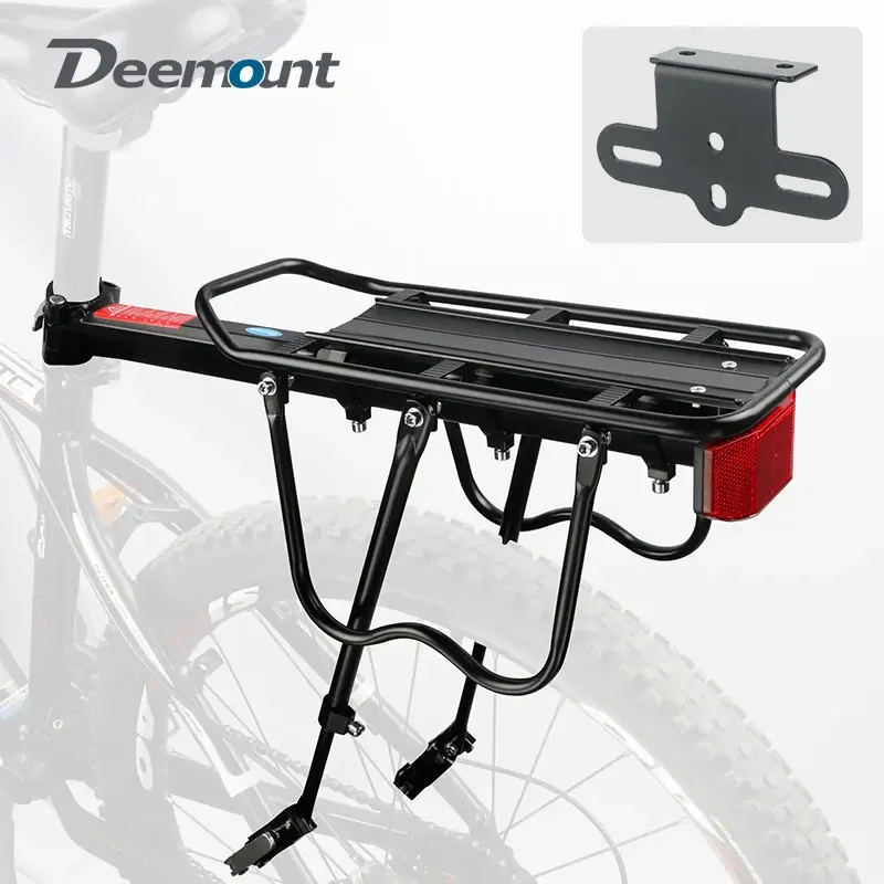 Deemount Bicycle Luggage Carrier Cargo Rear Rack Shelf Cycling Bag Stand Holder Trunk Fit 20-29\'\' Mtb &4.0\'\'  Fat Bike