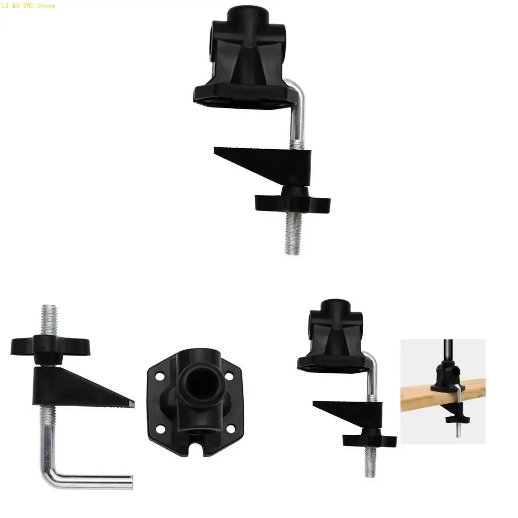 W3JE Desk Clip Hose Microphones Stand Base Metal Clip Cantilever Bracket Lamp Clamp