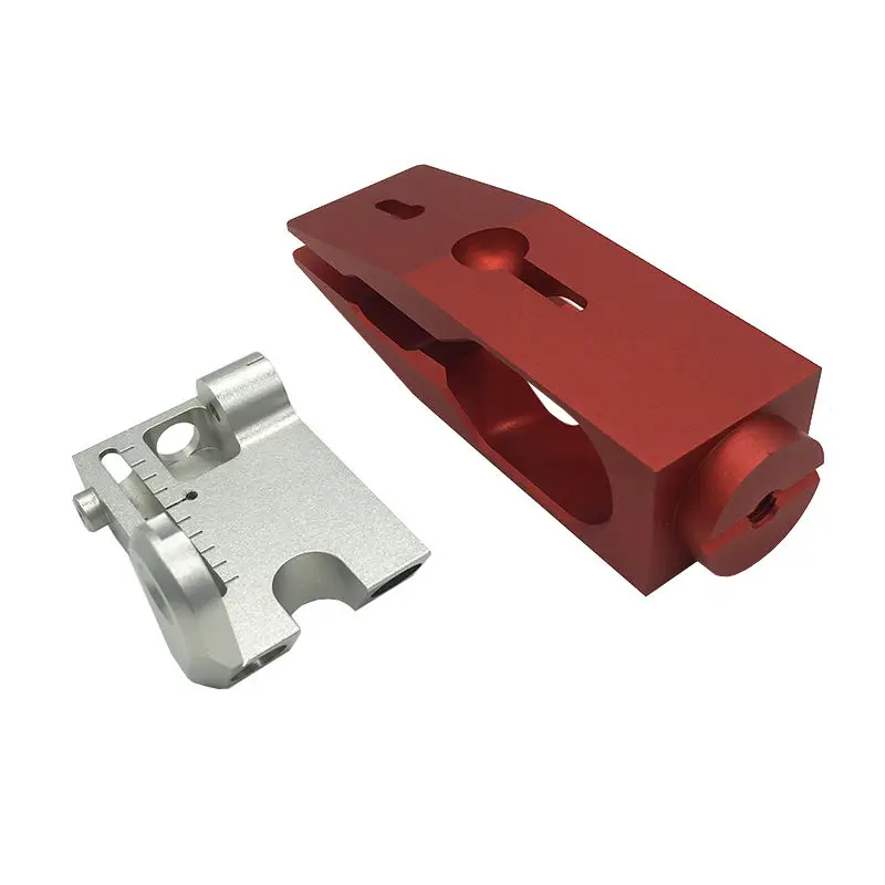 Custom CNC Machined Aluminum Adjustment Bracket with Scale & Anodizing Custom Precision CNC Turning Milling Machining Service
