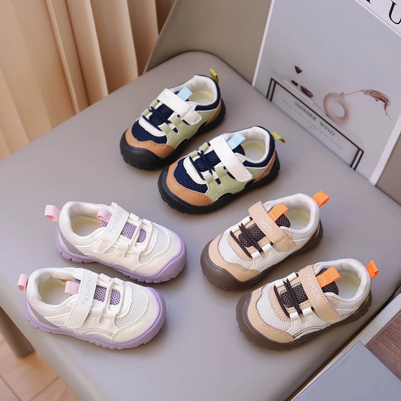 Kids Sneakers Breathable Mesh Baby Shoes Toddler Trainers Anti Slip Rubber Sole Outdoor Footwear for Boys Girls Children’s Shoes