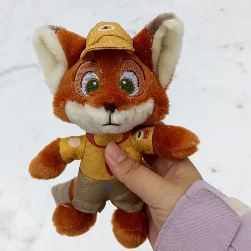 Disney Zootopia Nick Fox Plush Keychain Bags Cartoon Animals Stuffed Doll Pendant Ornaments Cute Birthday Xmas Gift Toys