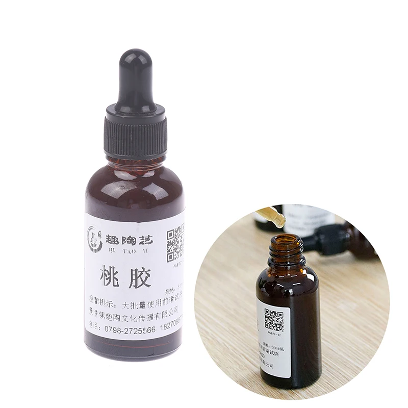 Peach Gum Painting Tool Increase Viscosity Supplies For Ceramic Underglaze Pigment