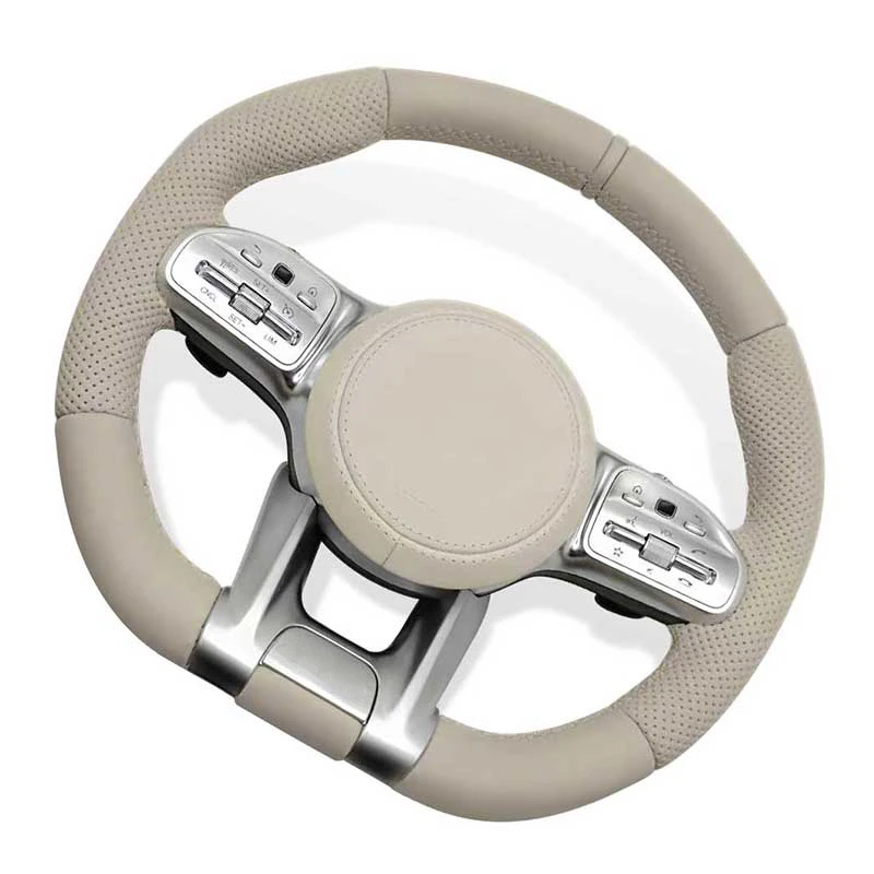 Steering Wheel For Mercedes Benz AMG C190 W117 W166 W177 W197 W205 W213 W216 W217 W218 W222 W253 W257 W463 W464 GLE GLS G63 C63