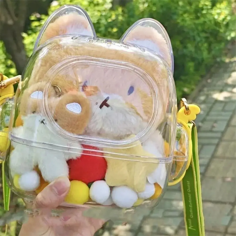 New Transparent Doll Display Bag Waterproof Multifunctional Itabag Trendy Hamster Carrying Cage