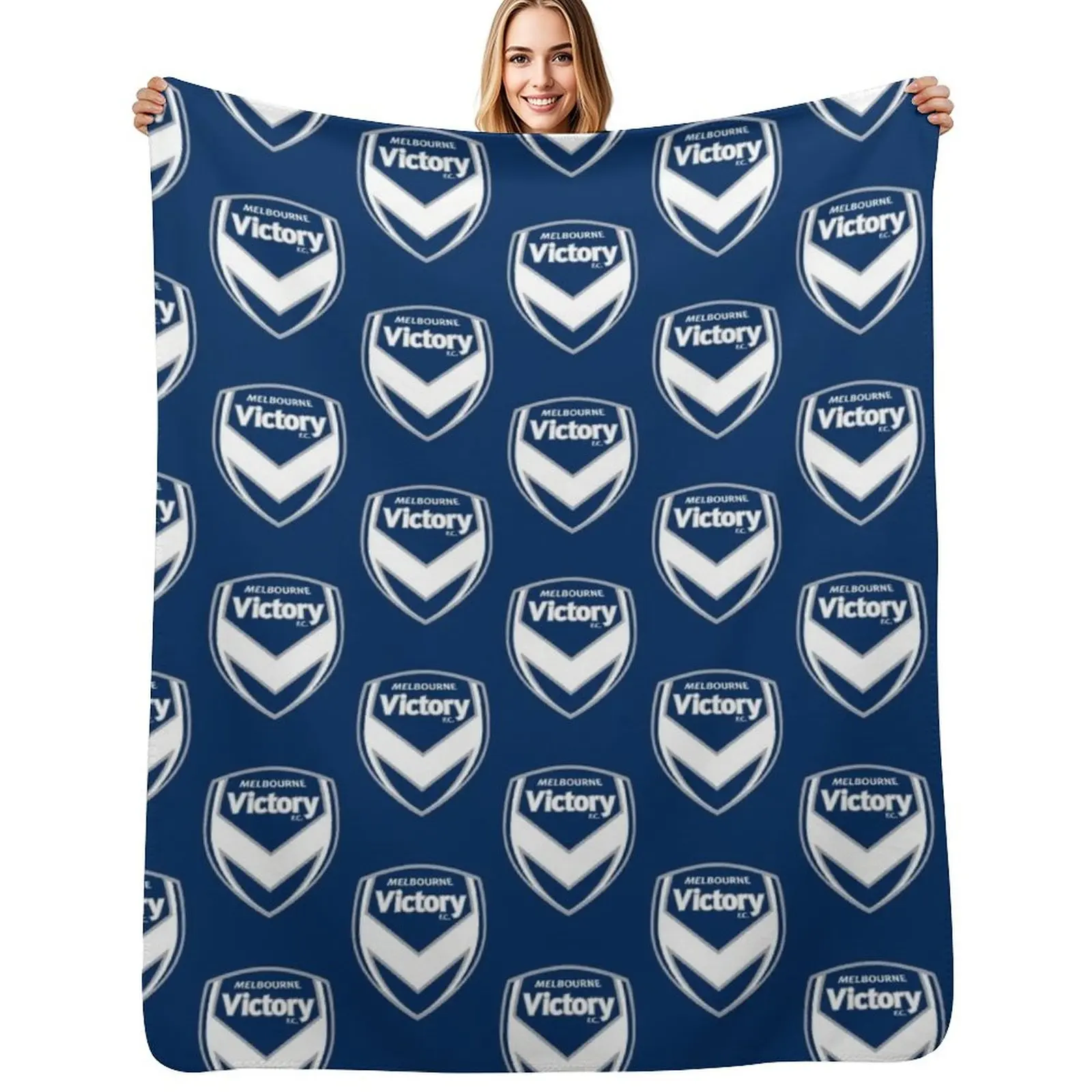 

MELBOURNE VICTORY FC Throw Blanket Cozy Sofa Blanket for TV Watching Napping