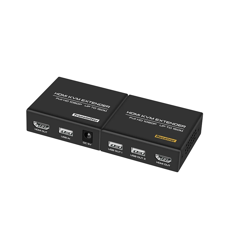 FJ-HKV150A FJGEAR 150M 1080P Hdmi HD Kvm Extender Remote Control Usb2.0 HD Hdmi to Lan Extender With Loop