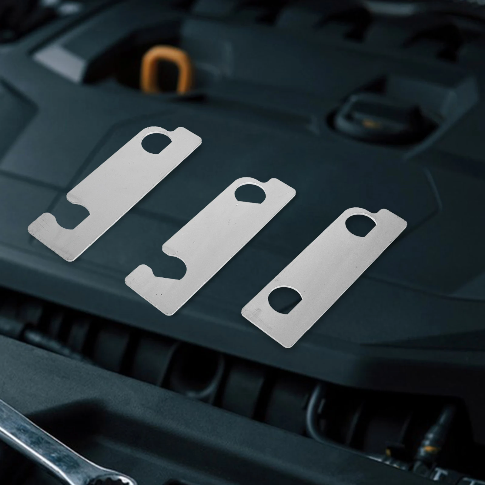 3Pcs Timing Tool Camshaft Locking Alignment Engine Crankshaft Silver Kit Compatible Accurate Metal Broad Repair Tools