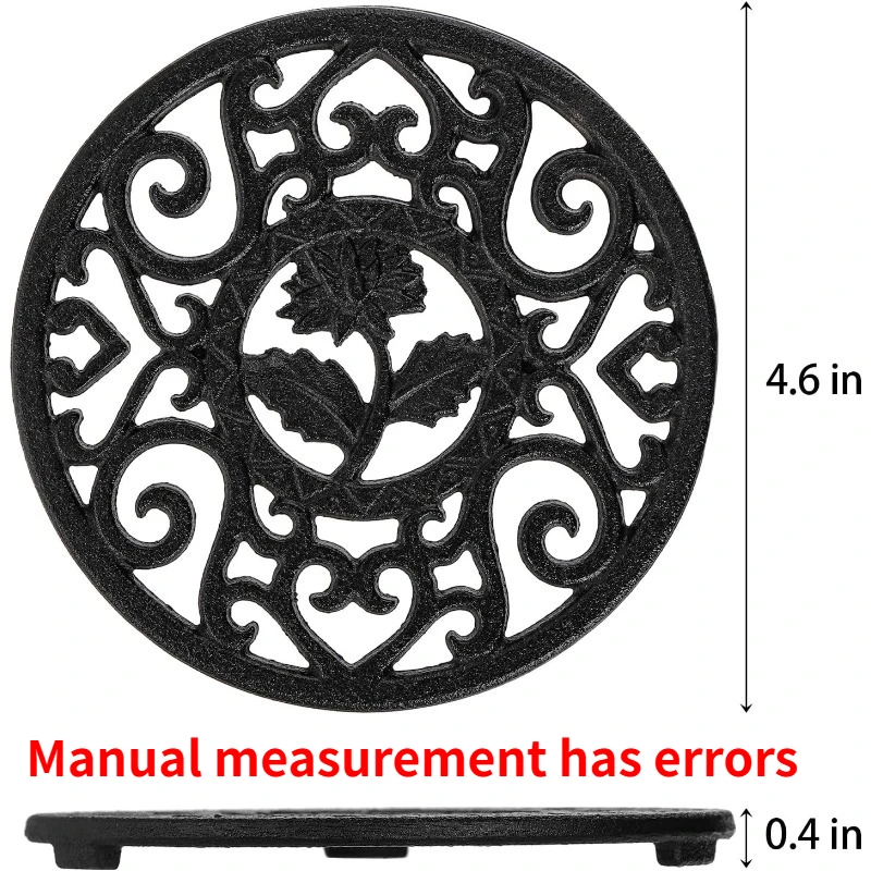 

Для чугуна, теплоизоляционные противоскользящие металлические коврики, держатели для горячей сковороды, кастрюли, посуда, настольные кухонные растения 12 мм