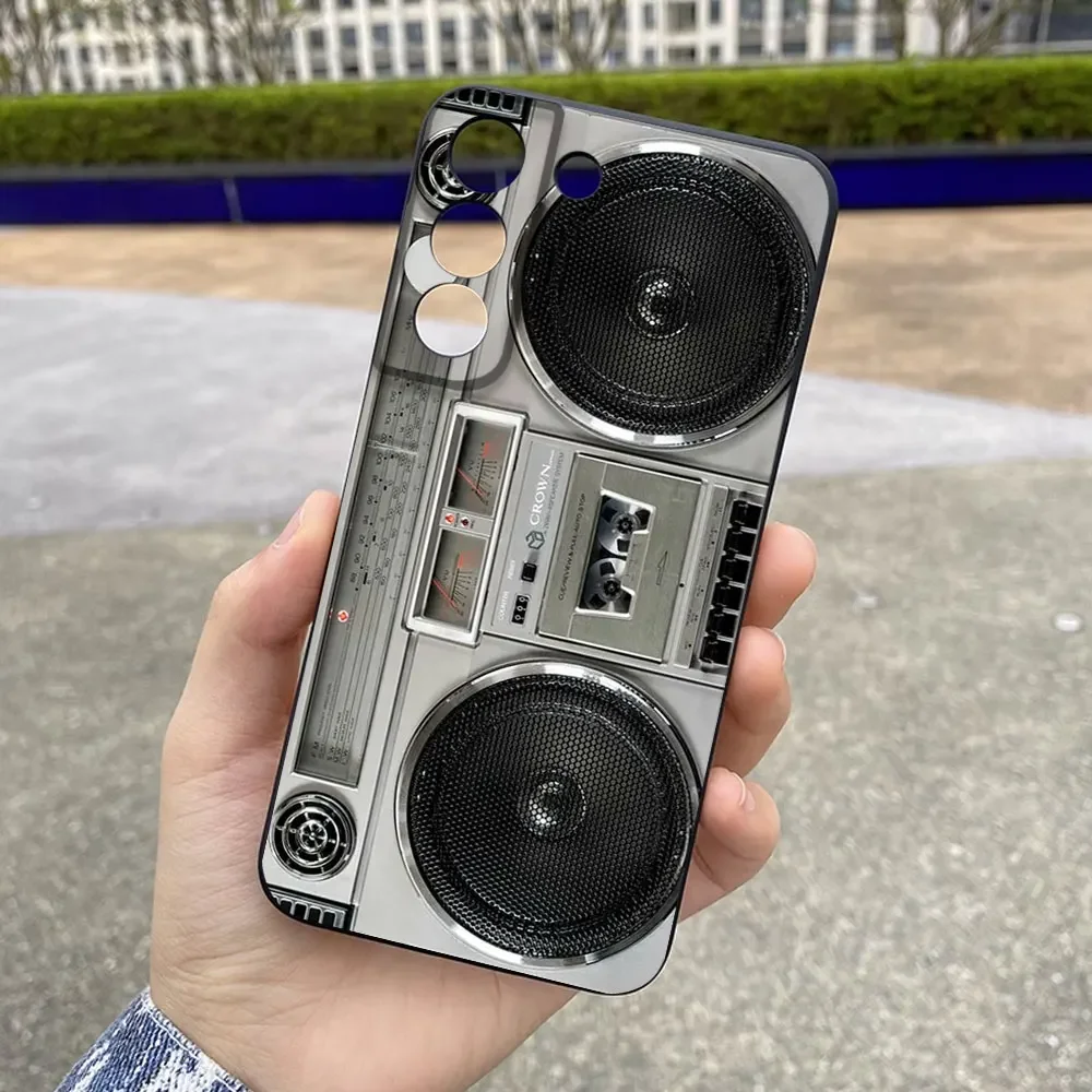 Retro Radio Graphic Phone Case for Xiaomi 14 Pro 13 Ultra 12 12t 11t 11 10 Lite 5G Shockproof Soft Silicone Covers Bumper Fundas