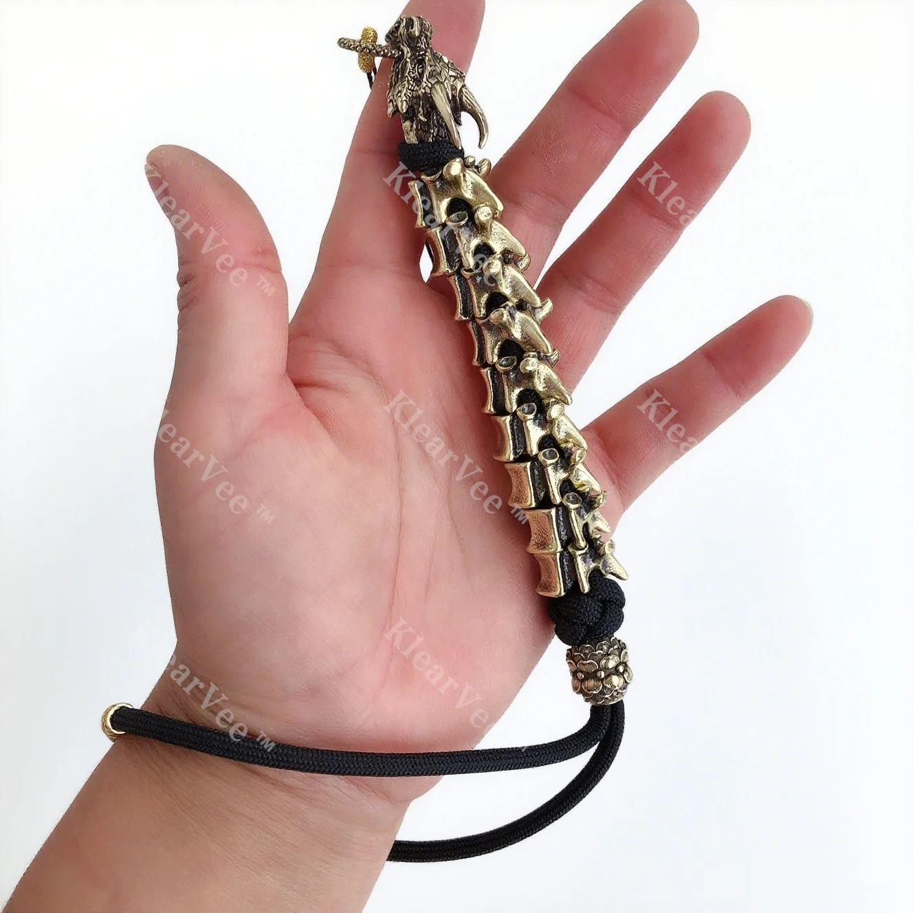 

Латунные позвонки дракона, паракорд, тканая анти-потерянная веревка, EDC, веревка с пряжкой, рюкзак, брелок, подвеска, аксессуар для гаджета для кемпинга на открытом воздухе