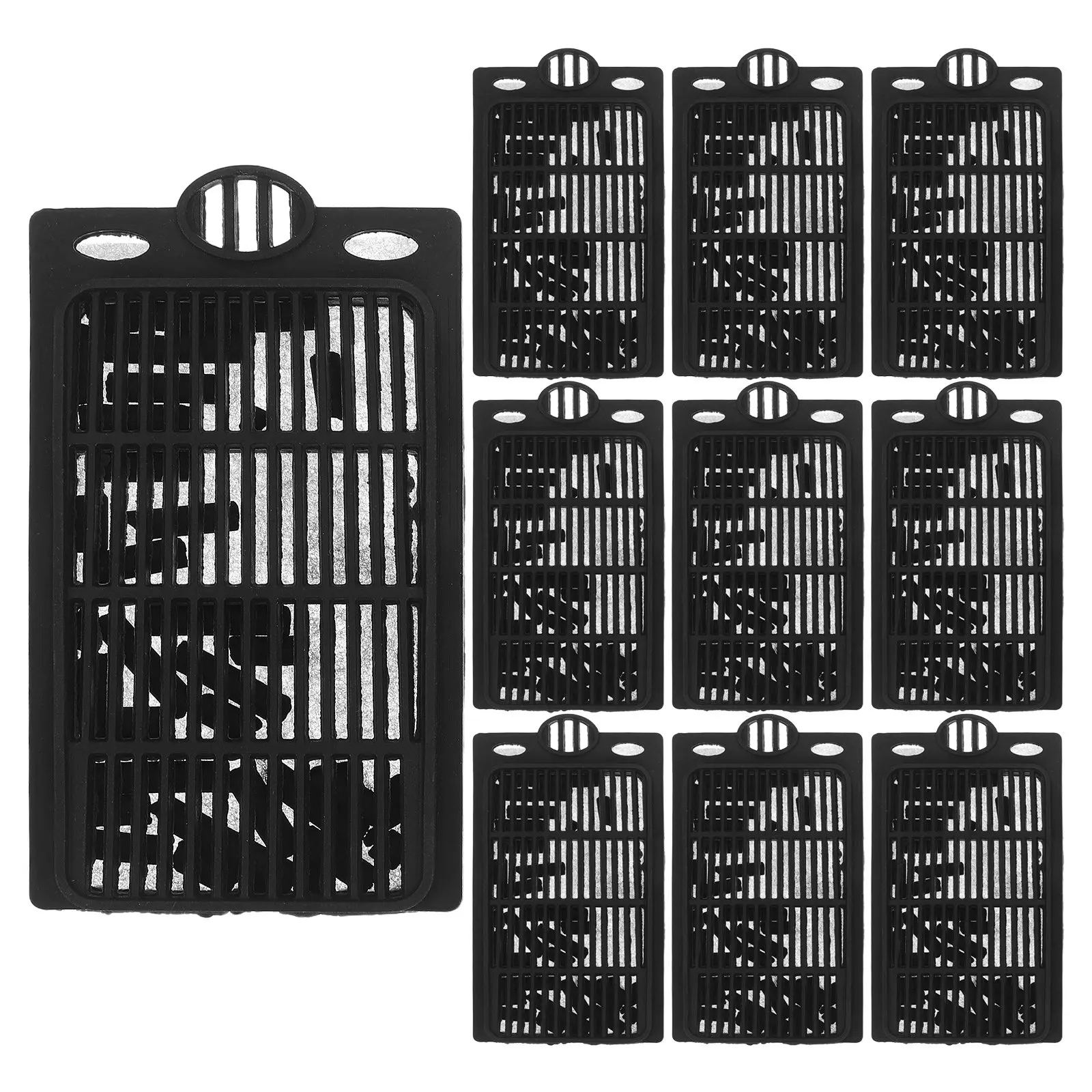 10 Pcs Aquarium Filter Element Replacement Plates Aquatic Reptile Cartridges Water Filters for Turtle Waterfall Fish Tank
