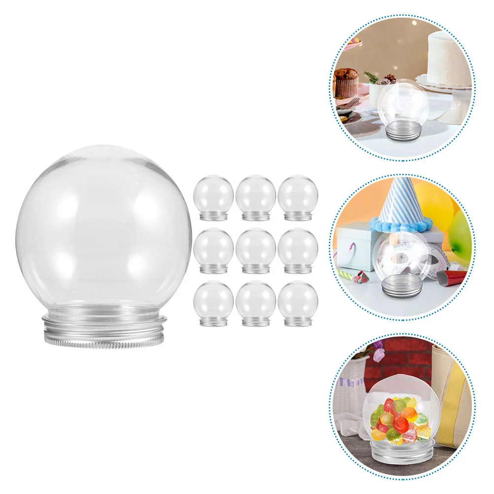 Christmas Snow Globe Transparent Water Candy Tree Decorations Child Gummies for Children