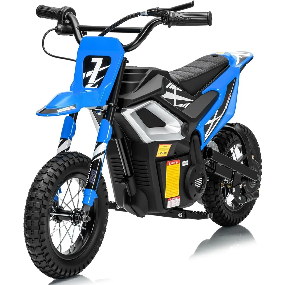 24V Kids Electric Dirt Bike, Up to 14 Mph Electric Motorcycle Mini Bike, w/ 2.75