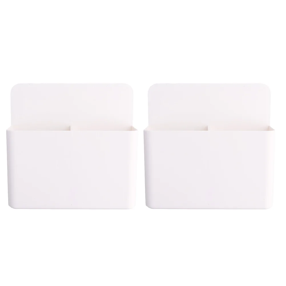 

2 Pcs with Magnetic Storage Box Marker Pen Holder Pencil White Board Accessories Dry Erase