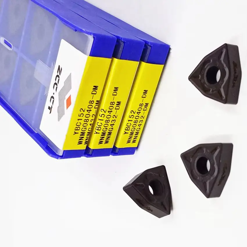 

WNMG080404-DM YBC152/WNMG080408-DM YBC152/WNMG080412-DM YBC152 WNMG431 WNMG432 WNMG433 ZCC.CT Твердосплавные пластины с ЧПУ токарные инструменты