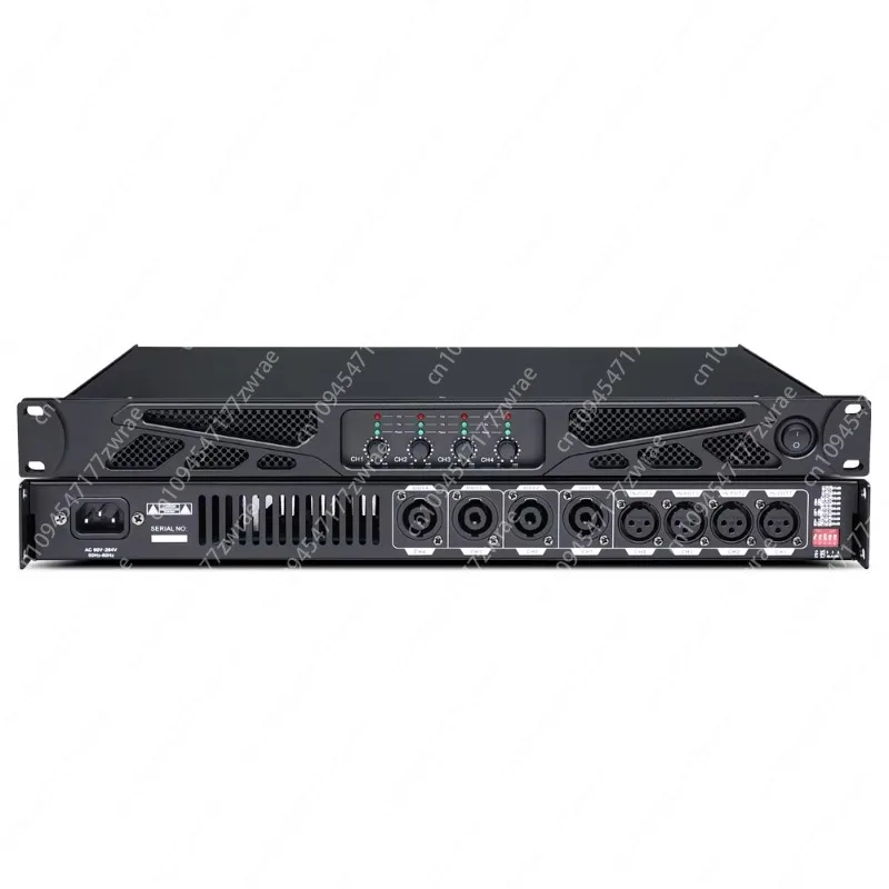 4*600W 2400W Digital Amplifier 4 Channel Amplifier Professional Class D Power Amplifier DJ Audio Sound Processor System