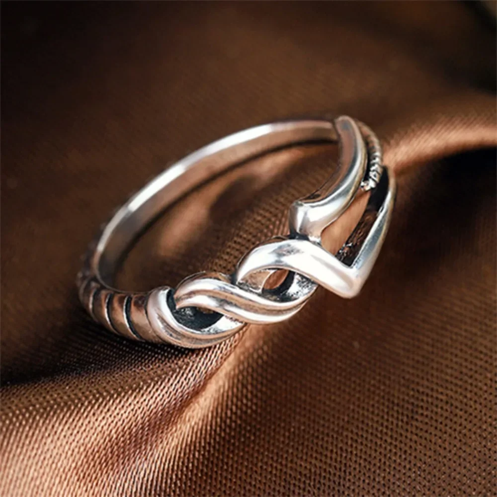 New Niche Men's Spear Open Ring Spear of Fate Metal Ring Men Punk Birthday Party Personality Fashion Creative Trend Accessories