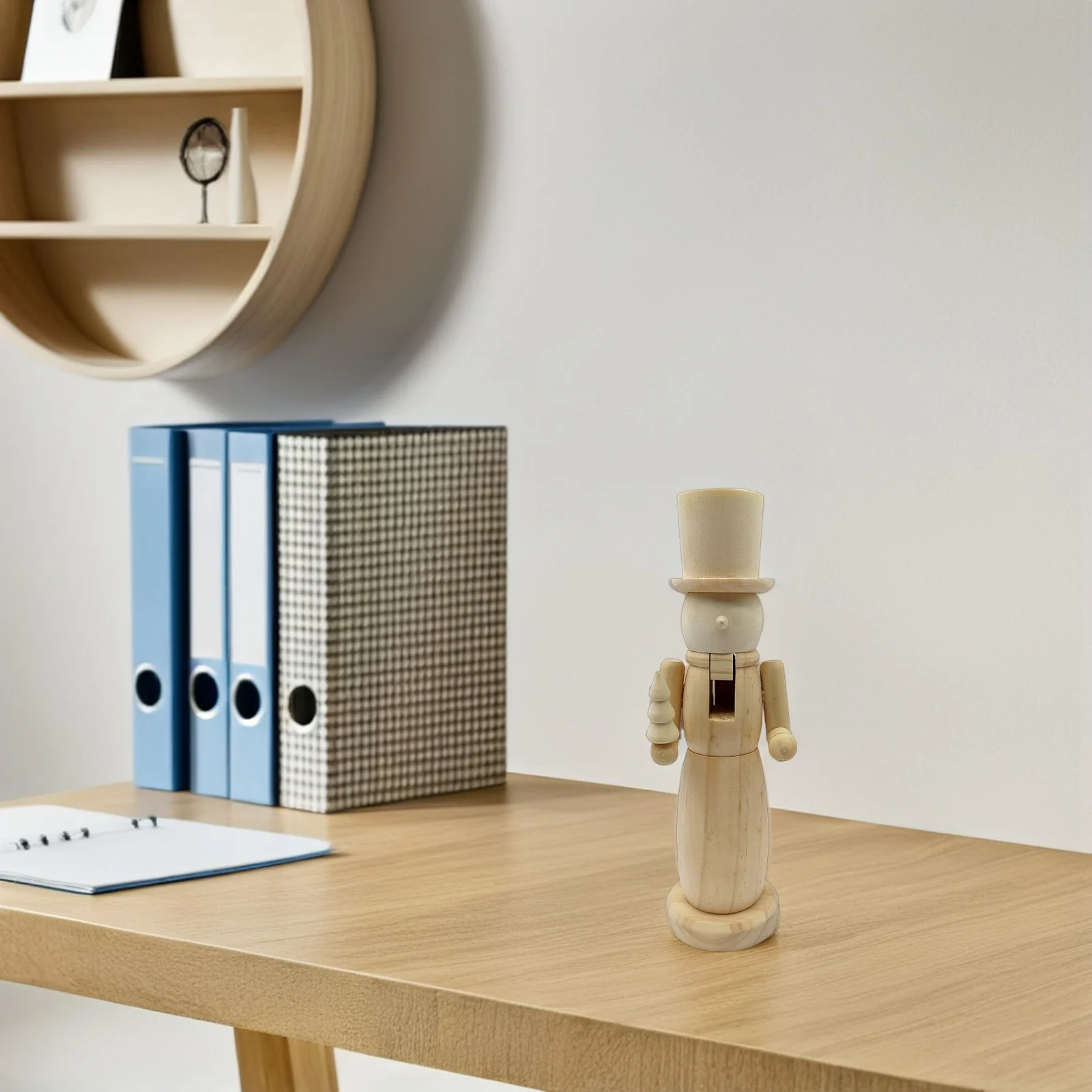 

DIY Blank Nutcracker Soldier Unfinished Wood Craft Xmas Ornament Christmas Decor Holiday Party Table Decoration