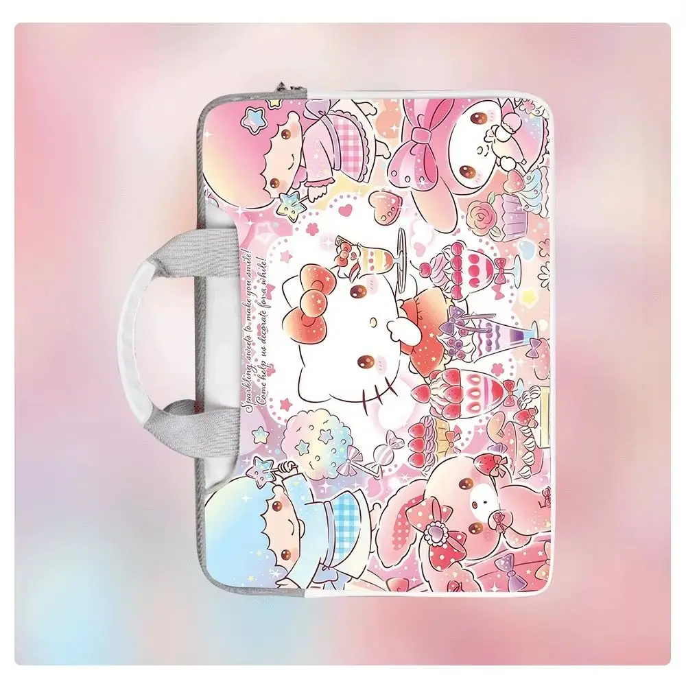 

Hello Kitty Kurome Portable Laptop Bag Protective Case for Macbook 12 13 14 15.6 16 Inch Macbook Air Asus Huawei Briefcase Gift