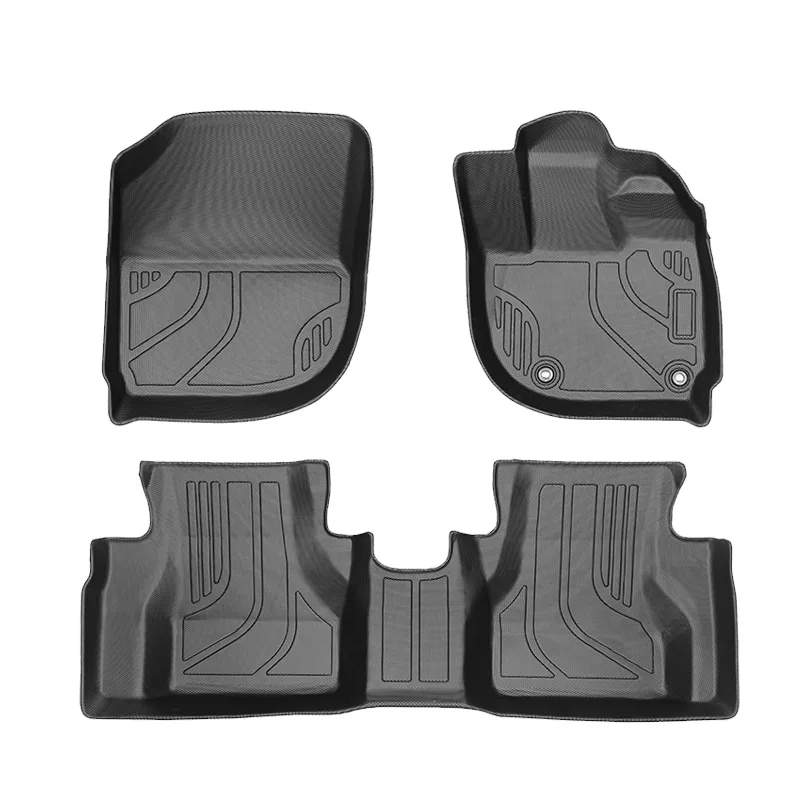 

High QualityDurableWeather Waterproof Non-Slip Material Floor Mats Full Set 5mm Thickness for City 5th (2020-2024)Car Interior A