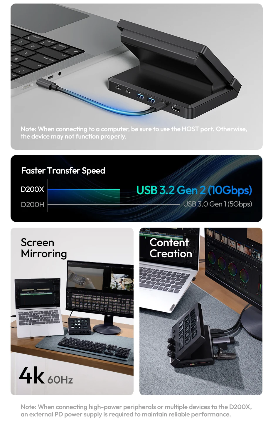 Ulanzi D200X All-in-One Creative Deck Desktop Control Hub for Video Photo Post-Processing Smart Lighting Studio Livestreaming