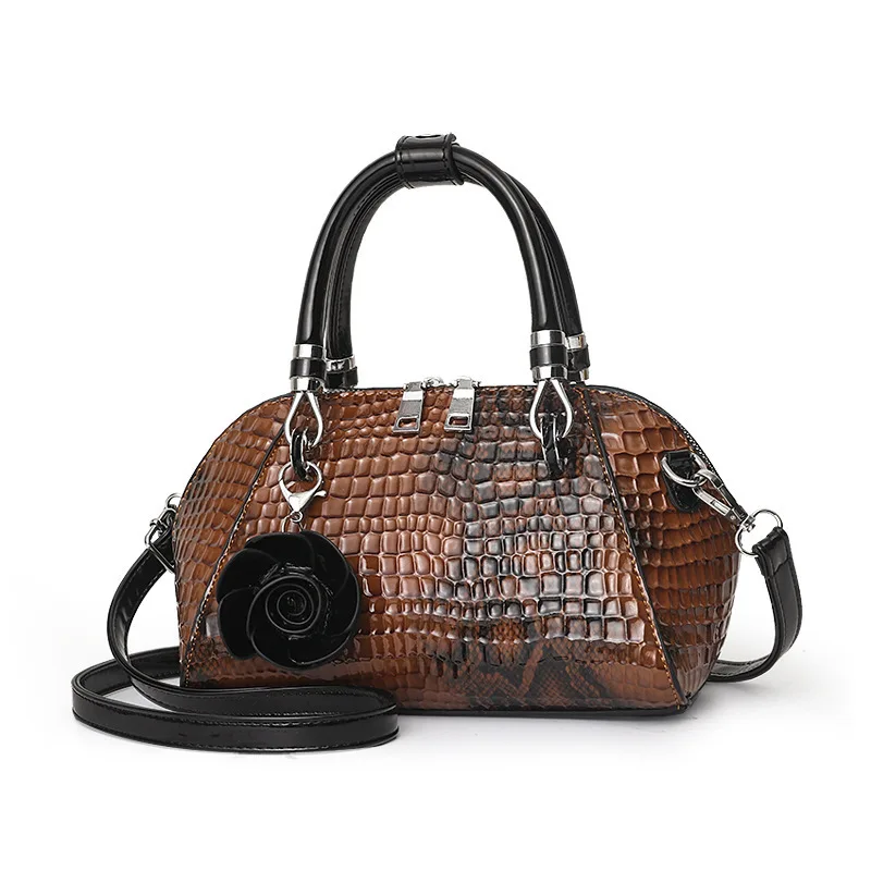 New Snake Skin Pattern Simple Cross Shoulder Large Capacity Fashion PU Women\'s Bag luxury mini bag