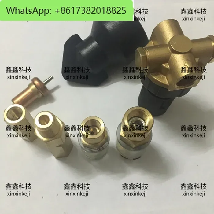 Rückschlagventil mit Schraubluftkompressor, transparentes Rückschlagventil für Öl, Rückschlagventil für Öl, Einweg-Rückschlagventil, Ölfenster 1/8