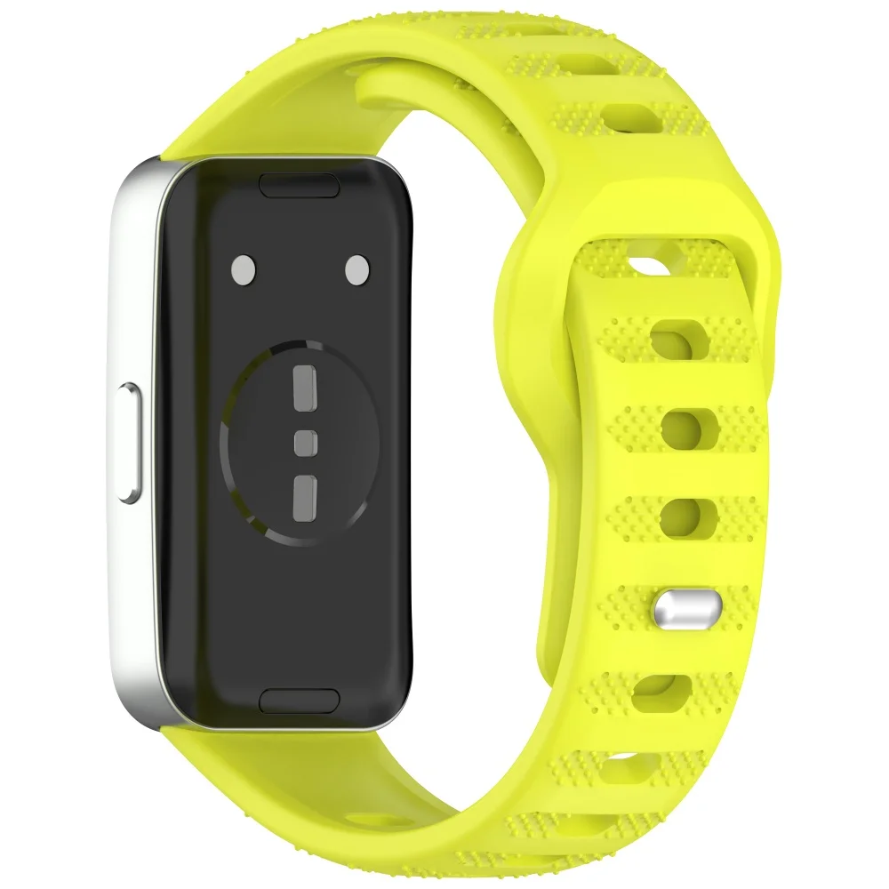 화웨이 밴드 용 실리콘 스트랩 10 10NFC 9 9NFC 8 8NFC 도트 패턴 역방향 버클 시계 밴드 패션 교체 액세서리