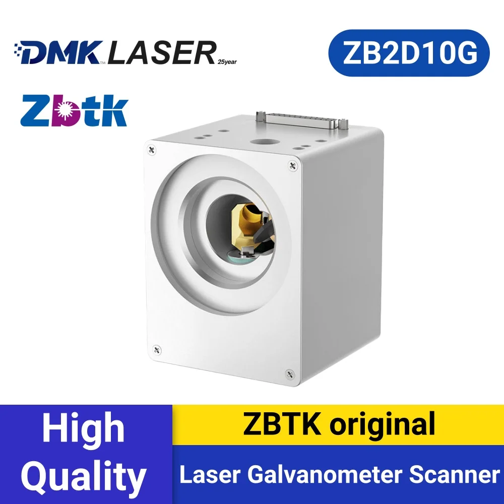 DMK ZBTK original 10mm Laser Galvanometer Galvo Scanner ZB2D10G 1064nm high precision for Fiber Laser Marking Machine