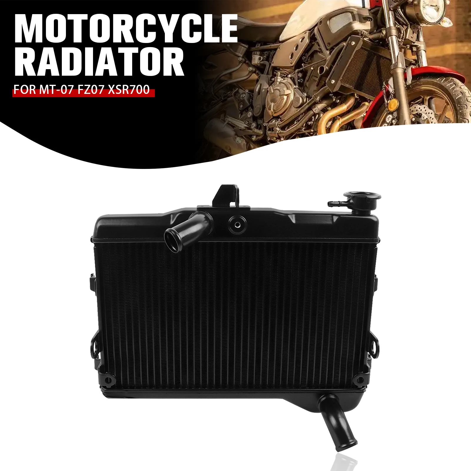 MT FZ 07 Motorcycle Engine Radiator Water Tank Cooler Cooling For Yamaha MT07 MT-07 15-20 FZ07 FZ-07 15-17 XSR700 XSR 700 18-21