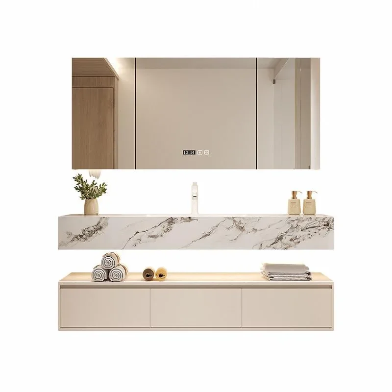 Towel Cabinet Mirrors Bathroom Storage Washbasin Locker Filing Cabinets Shelf Wall Pharmacy Luxury Sink Base Szafka Drawer Sinks image 4